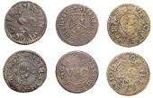 17th Century Tokens, SOMERSET, Mells, William Cornish, Farthing, 1651, 1.15g/6h (N –; DY 41:1, this piece; BW....