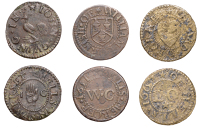 17th Century Tokens, SOMERSET, Mells, William Cornish, Farthing, 1651, 1.15g/6h (N –; DY 41:1, this piece; BW....