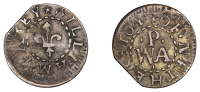 17th Century Tokens, SOMERSET, Nether Stowey, William Patey, Farthing, 1.06g/6h (N 4110; BW. 198). Irregular flan,...