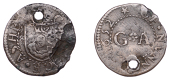 17th Century Tokens, SOMERSET, Nunney, George Ashe, Farthing, 1652, 1.13g/6h (N 4091; BW. 202). Pierced, fair; the...