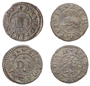 17th Century Tokens, SOMERSET, Rode, David Jefres, Farthing, 1664, 0.74g/12h (N –; DY 49; BW. 204); Richard...