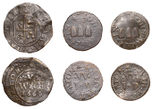 17th Century Tokens, SOMERSET, South Petherton, John Willy, Farthings (2), 1.63g/6h, 1.02g/6h (both N 4096 obv.,...