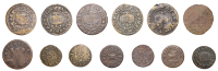 17th Century Tokens, SOMERSET, Taunton, Borough Farthings (6), undated, 2.94g/9h (N 4111; BW. 226), 1667 (5),...
