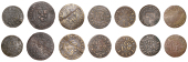 17th Century Tokens, SOMERSET, Taunton, Abraham Crocker, Farthings, 1666 (2), 1.54g/6h (N 4129; BW. 246), 0.83g/12h...