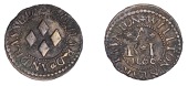 17th Century Tokens, SOMERSET, Wilton, Richard Andrasse, Farthing, 1666, 1.12g/6h (N –; BW. 318). A trifle...