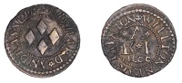 17th Century Tokens, SOMERSET, Wilton, Richard Andrasse, Farthing, 1666, 1.12g/6h (N –; BW. 318). A trifle...