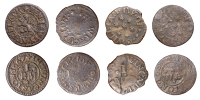 17th Century Tokens, SOMERSET, Wincanton, William Ivy, Farthings, 1659 (2), 0.61g/3h (N 4171 obv., different rev.;...
