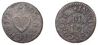 17th Century Tokens, SOMERSET, Wiveliscombe, John Michell, Farthing, 1.10g/12h (N –; DY 68, this piece; BW. 324)....