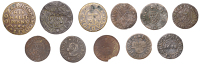 17th Century Tokens, WILTSHIRE, Aldbourne, John Adee, Farthing, 1656, 1.08g/12h (N 5404; BW. 1), Richard Clark,...