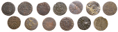 17th Century Tokens, WILTSHIRE, Calne, James Bartlett, Farthing, 1669, 0.63g/6h (N 5426, this piece; BW. 22), John...