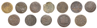 17th Century Tokens, WILTSHIRE, Highworth, Leonard Bolt, Farthing, 0.98g/6h (N 5473; BW. 86), John Elton, Farthing,...