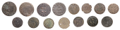 17th Century Tokens, WILTSHIRE, Marlborough, Borough Farthings, 1668 (2), 2.07g/12h (N 5504; BW. 123-5), 1.11g/6h (N...