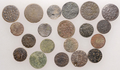 17th Century Tokens, WILTSHIRE, Salisbury, City Farthings, 1659 (2), 2.08g/6h (N 5535; BW. 164), 1.25g/6h (N 5538;...