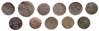 17th Century Tokens, WILTSHIRE, Sherston Magna, Thomas Davis, Farthing, 1651, 0.83g/12h (N 5590b, this piece; BW....