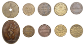 Miscellaneous Tokens and Checks, GLOUCESTERSHIRE, Bristol, Avon Packet Tavern [Coronation Road], W.J. Stowell, brass...