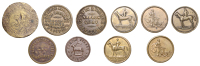 Miscellaneous Tokens and Checks, GLOUCESTERSHIRE, Bristol, The Dolphin [Marlborough Street], George Wigens, brass...
