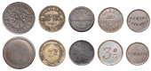 Miscellaneous Tokens and Checks, SOMERSET, Ansford, Waggon and Horses, copper Threepence, ep, 23mm (SPHT 3);...