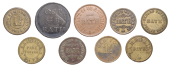 Miscellaneous Tokens and Checks, SOMERSET, Bath, Greyhound [Inn, Widcombe], brass, eg, 23.5mm (SPHT 59; Greenaway...