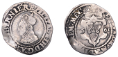 Elizabeth I (1558-1603), Second issue (1561), Groat, 1561, mm. harp, bust 1G, reads re' and mev’, 1.43g/8h (S...
