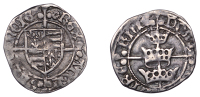 Henry VII (1485-1509), Early Three Crowns coinage (c. 1485-7), Halfgroat, no mint name [Dublin], rex angl z francie,...