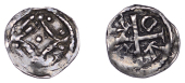 John (as Lord, 1172-1199), Second coinage, Farthing, [Dublin], Adam, mascle with trefoil of pellets at each...