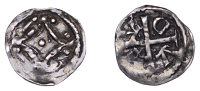 John (as Lord, 1172-1199), Second coinage, Farthing, [Dublin], Adam, mascle with trefoil of pellets at each...