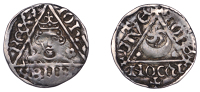 John (as King, 1199-1216), Third coinage, Penny, Dublin, Roberd, roberd on dive, 1.39g/5h (S 6228; DF 50). A hint of...