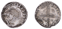 Hiberno-Scandinavian Period, Phase V, Penny, Dublin, in imitation of Long Cross coinage, draped bust left, crozier...