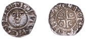 John (as Lord, 1172-1199), Second coinage, Halfpenny, type Ib, Dublin, Tomas, tomas on dvve, obv. legend ends dom,...