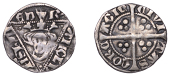 Edward I (1272-1307), Second coinage, Second coinage, Penny, type III, Cork, small pellet in each angle of triangle,...