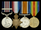 A Great War ‘Western Front’ M.M. and ‘Italian theatre’ Second Award Bar group of four awarded to Sergeant W....