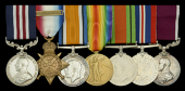 A Great War ‘Western Front’ M.M. group of seven awarded to Company Quartermaster Sergeant W. H. Atkins, 1st...