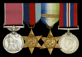 A fine Second War ‘Plymouth Blitz’ B.E.M. group of four awarded to Able Seaman L. R. Cole, Naval Armament...