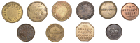 Miscellaneous Tokens and Checks, SOMERSET, Twerton, Belvoir Castle, octagonal brass, ep, 25mm (SPHT 289), H[erbert]...