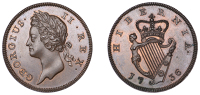 George II (1727-1760), Proof Halfpenny, 1736, 8.22g/6h (S 6605). Practically as struck, attractively toned; a most...