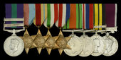 Nine: Sergeant J. W. McEwan, Dorset Regiment, attached Devonshire Regiment

General Service 1918-62, 2 clasps,...