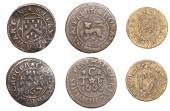 17th Century Tokens, KENT, Charing, Thomas Chapman, Halfpenny, 1666, 1.46g/6h (N 2436; BW. 85); Alexander Hart,...