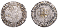 James I (1603-1625), Second coinage, Shilling, mm. trefoil, fifth bust, pellet stops on rev., 5.74g/4h (N 2101; S...