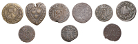 17th Century Tokens, KENT, Maidstone, Thomas Wall, Halfpence, 1667 (3), 2.72g/6h, 1.59g/6h, 1.42g/6h (all N 2639;...