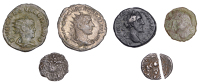 British Iron Age, CATUVELLAUNI, Cunobelin, silver Unit, Flower type, ornate flower dividing legend, rev. horse...