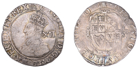 Charles I (1625-1649), Tower mint, Shilling, Gp D, type 3, mm. portcullis, bust 4, 5.94g/1h (Sharp D4/1; SCBI...