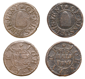 17th Century Tokens, KENT, Minster, John Dyer, Halfpence (2), 2.02g/6h, 1.79g/6h (both N 2683; BW. 436) [2]. First...