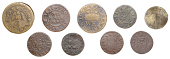 17th Century Tokens, KENT, Tenterden, James Mead, Halfpenny, 1667, 3.00g/6h (N 2760; BW. 551); Tonbridge, William...