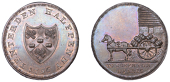 18th Century Tokens, KENT, Tenterden, Isaac and Thankful Cloake, Halfpenny, 1796, Brewers’ arms, rev. horse and...