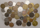 Miscellaneous Tokens and Checks, KENT, Ashford, Lewis & Hyland, copper, 24mm (W 35); Bexleyheath, B[exley] C[ouncil]...