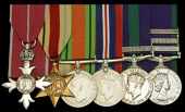 A post-War M.B.E. group of six awarded to Major J. H. A. Bryden, Royal Army Pay Corps, late Royal Artillery

The...