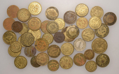 Miscellaneous Tokens and Checks, STAFFORDSHIRE, Brierly Hill, Horse Shoe, brass Threepence, obv. countermarked tp...