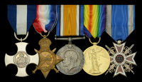 The exceptional and unique ‘Zeebrugge’ D.S.C. group of five awarded to Surgeon-Lieutenant W. L. Glegg, Royal...