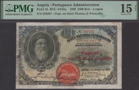 Banco Nacional Ultramarino, Angola, 2500 Reis, emergency issue, 1 March 1909 (1918), serial number 348267, Manuel...