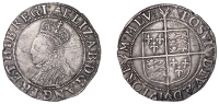 Elizabeth I (1558-1603), Sixth issue, Shilling, mm. bell, bust 3B, 6.05g/2h (N 2014; S 2577). Surfaces marked, weak...